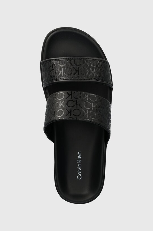 Παντόφλες Calvin Klein FLAT SLIDE EPI MONO μαύρο HW0HW01957