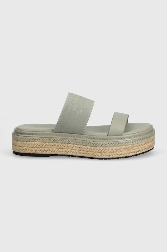 Pantofle Calvin Klein WEDGE SLIDE HE HW0HW01966 šedá SS24