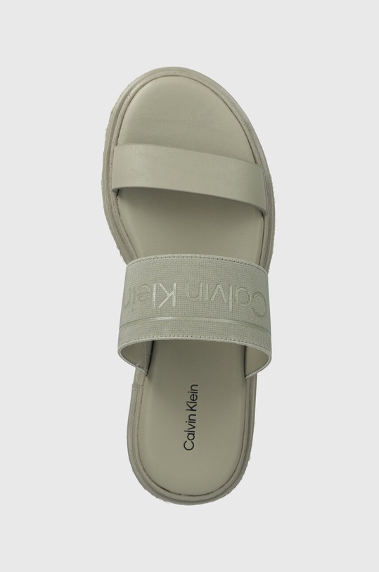 Pantofle Calvin Klein WEDGE SLIDE HE šedá HW0HW01966