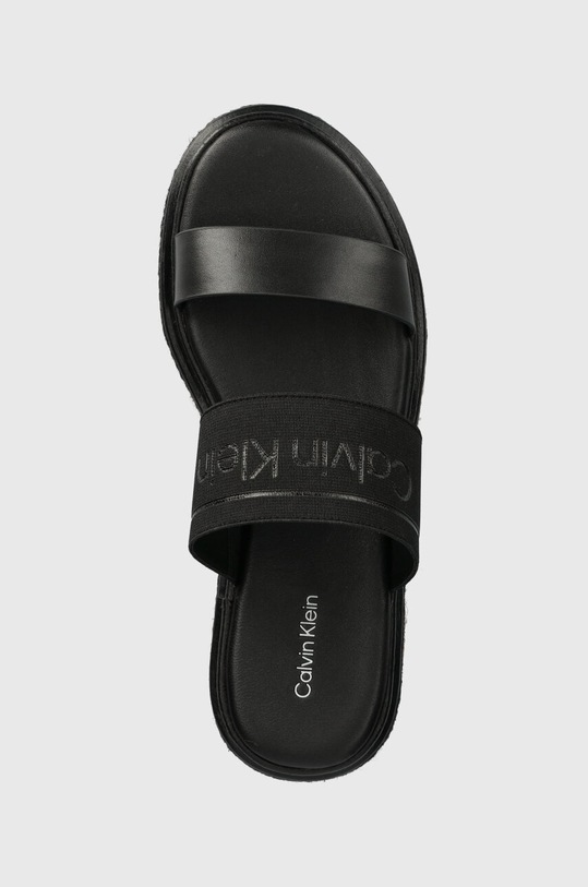 Шльопанці Calvin Klein WEDGE SLIDE HE чорний HW0HW01966