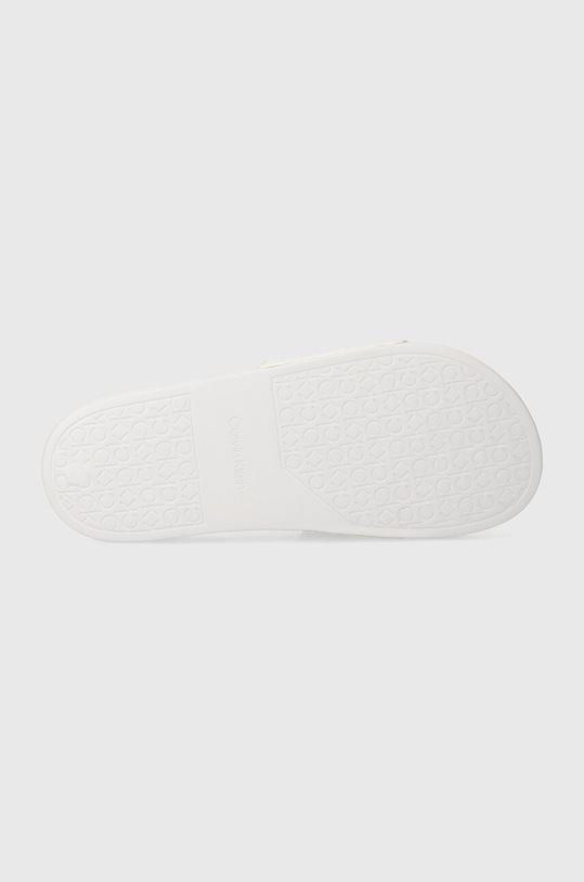 Παντόφλες Calvin Klein POOL SLIDE EPI MONO HW0HW01974 λευκό