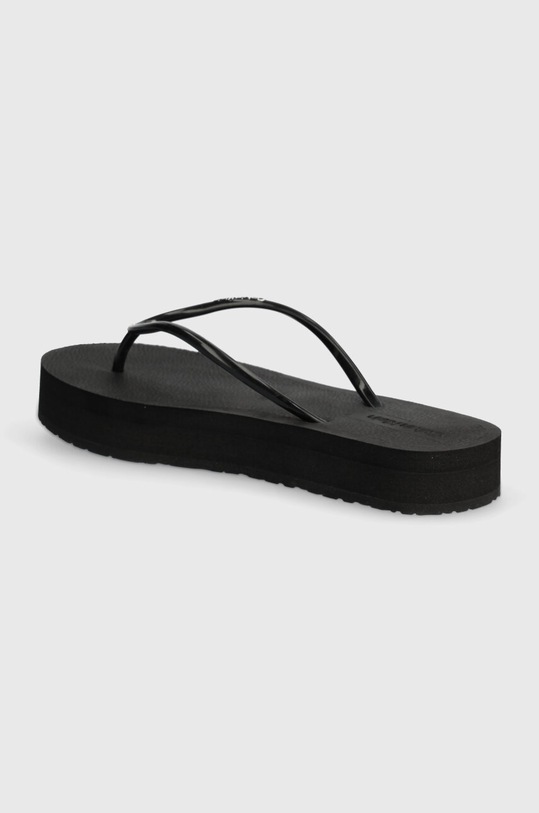 Boty Žabky Calvin Klein FLATFORM FF DEBOSS LOGO TPU HW0HW01977 černá