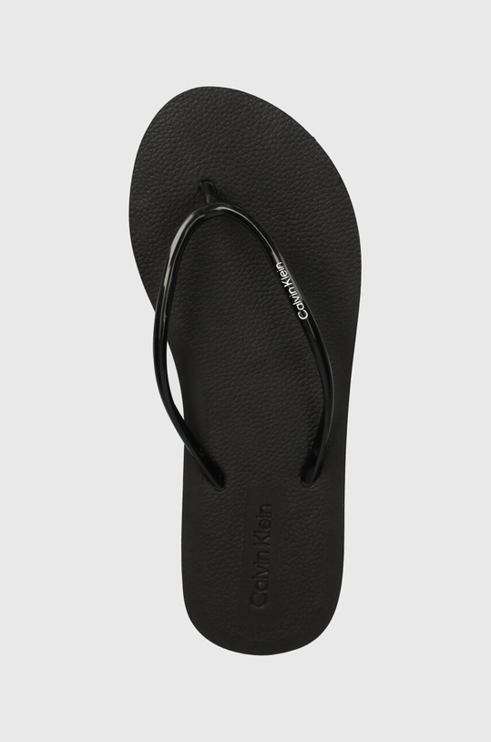 Žabky Calvin Klein FLATFORM FF DEBOSS LOGO TPU černá HW0HW01977