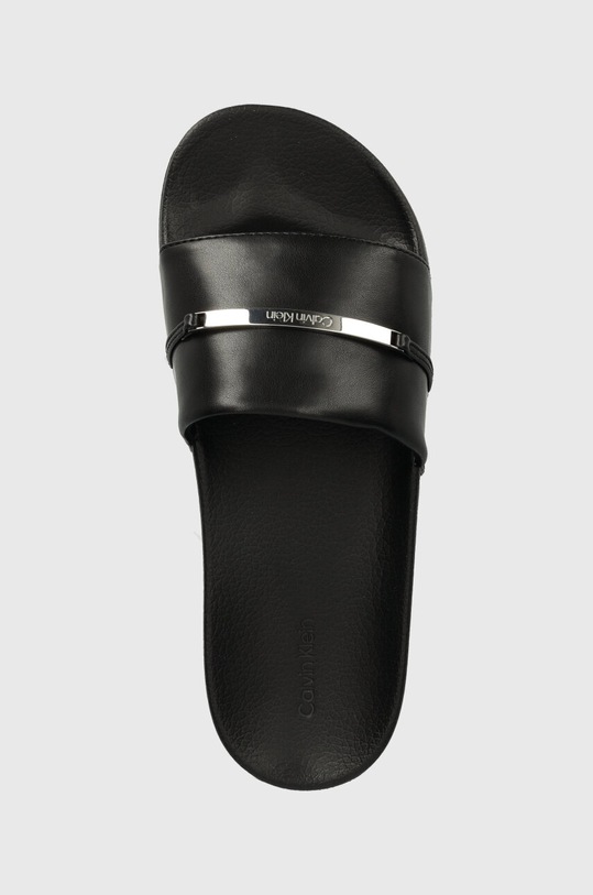 Calvin Klein papucs POOL SLIDE METAL BAR fekete HW0HW01980
