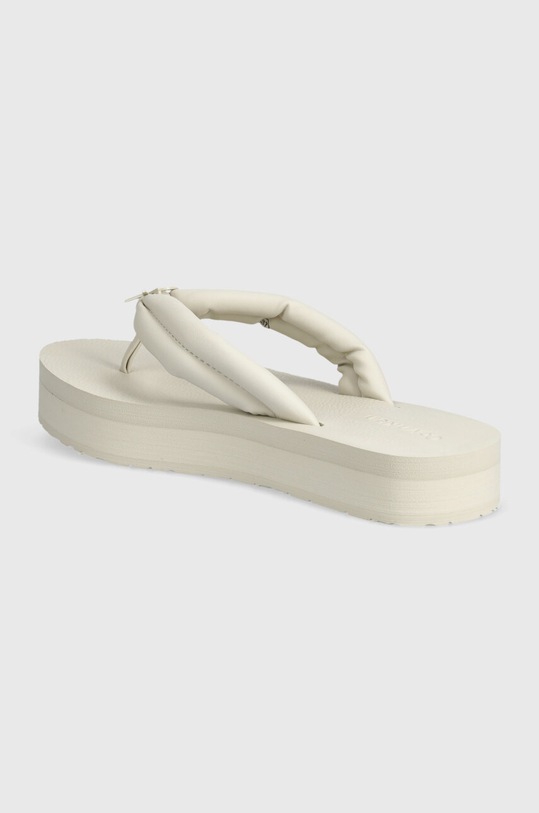 Încălțăminte Calvin Klein slapi FLATFORM FLIP FLOP RELOCK HW0HW02063 bej