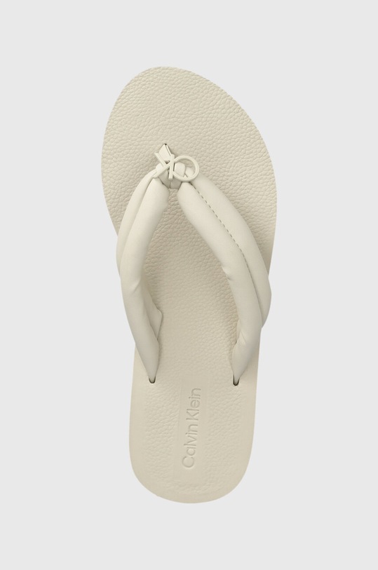 Calvin Klein slapi FLATFORM FLIP FLOP RELOCK bej HW0HW02063