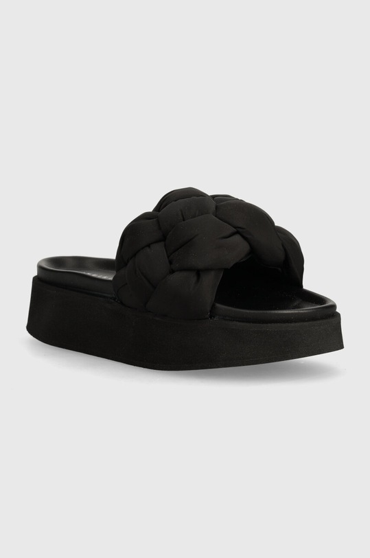 Pantofle Inuikii Puffer Braided platforma černá 70103.177.Black