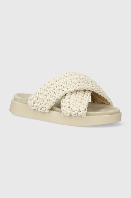 Inuikii papuci Woven platformă alb 70104.105.White