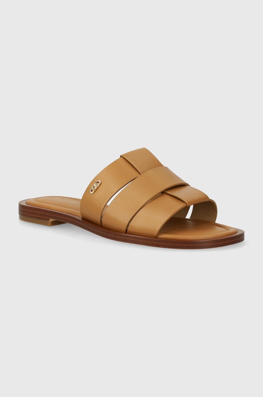 MICHAEL Michael Kors bőr papucs Ryland nappa bőr bézs 40S4RYFS1L.174