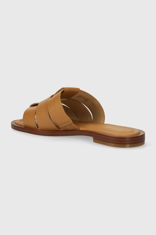 Cipők MICHAEL Michael Kors bőr papucs Ryland 40S4RYFS1L.174 bézs