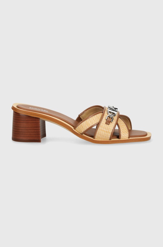 MICHAEL Michael Kors klapki Tiffanie 40S4TFMS1D.969 beżowy SS24