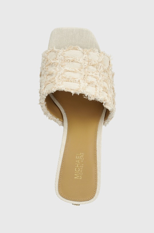 Pantofle MICHAEL Michael Kors Tessa béžová 40S4TSHP4D.085