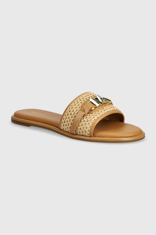 Παντόφλες MICHAEL Michael Kors Ember φλατ μπεζ 40S4EBFS1D.174