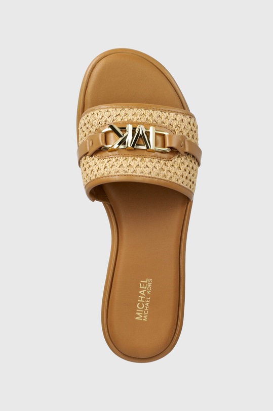 Παντόφλες MICHAEL Michael Kors Ember μπεζ 40S4EBFS1D.174