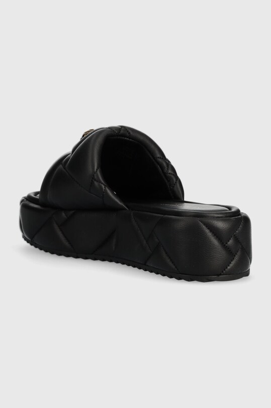 Încălțăminte Kurt Geiger London șlapi de piele Kensington Puff Flatform 2017800109.BLACK negru