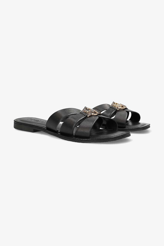 Mexx slapi de piele Nikki MICY1608441W negru SS24