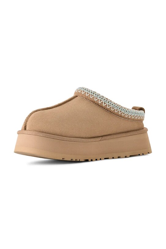 Încălțăminte UGG papuci din piele intoarsa Tazz 1122553.SAN bej