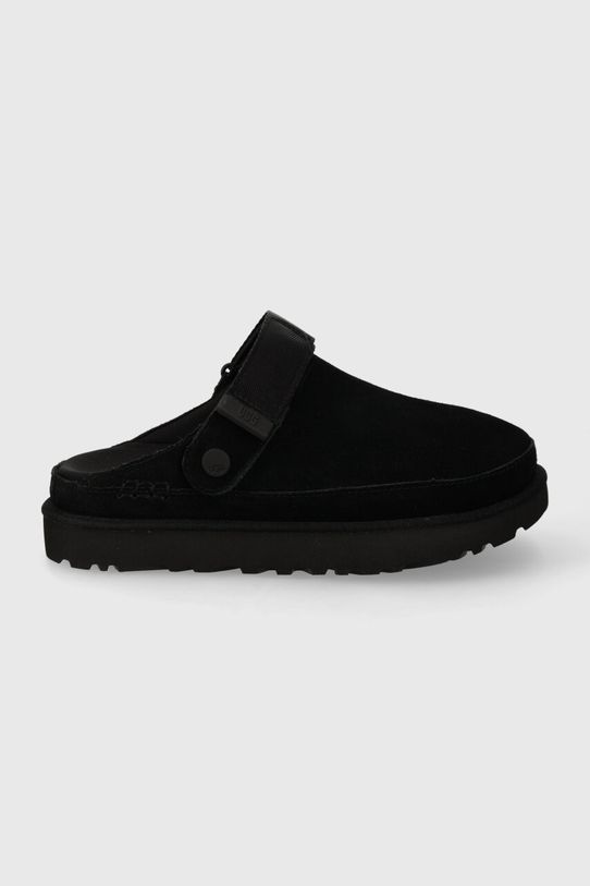 UGG papuci din piele intoarsa Goldenstar Clog negru 1138252.BLK