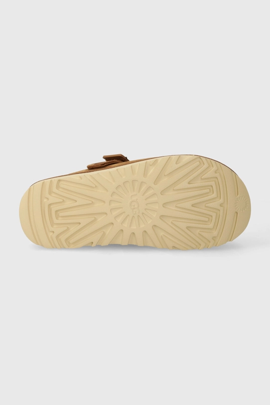 Semišové papuče UGG Goldenstar Clog 1138252.CHE hnědá