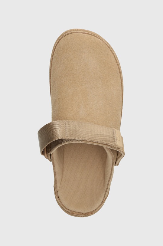 UGG papuci din piele intoarsa Goldenstar Clog bej 1138252.DRI