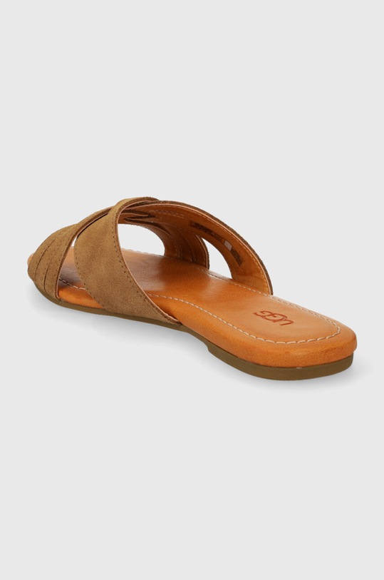 Obuwie UGG klapki zamszowe Kenleigh Slide 1142710.CHE brązowy