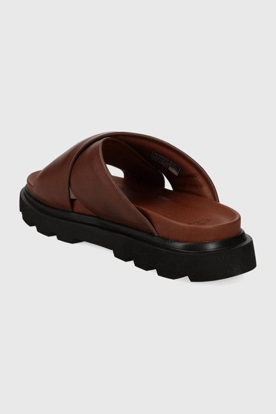 Încălțăminte UGG slapi de piele W Capitelle Crossband 1152672.COG maro