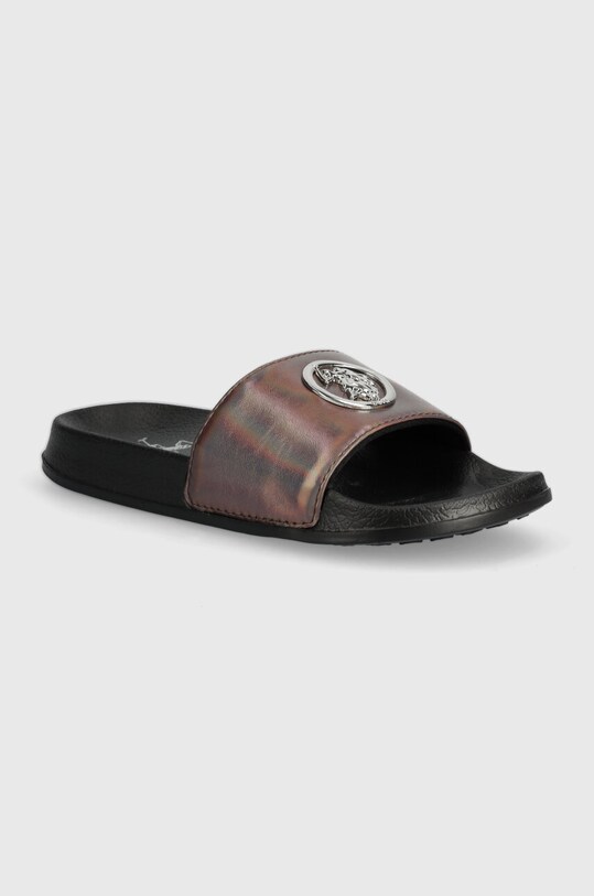 Шльопанці U.S. Polo Assn. IVY імітація лакованої шкіри чорний IVY002W.4Y1