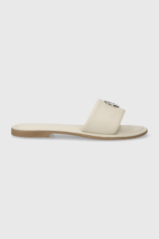 U.S. Polo Assn. klapki skórzane LINDA LINDA004W.4L1 beżowy SS24