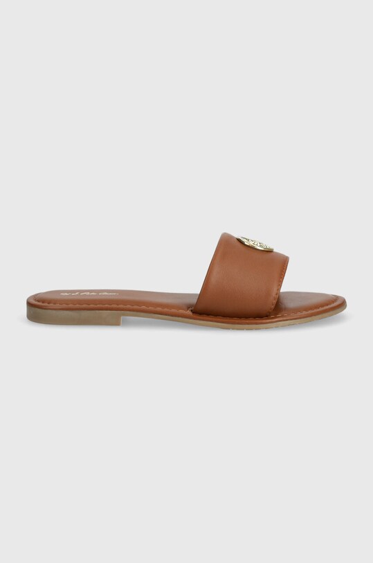 Kožne natikače U.S. Polo Assn. LINDA LINDA004W.4L1 smeđa SS24