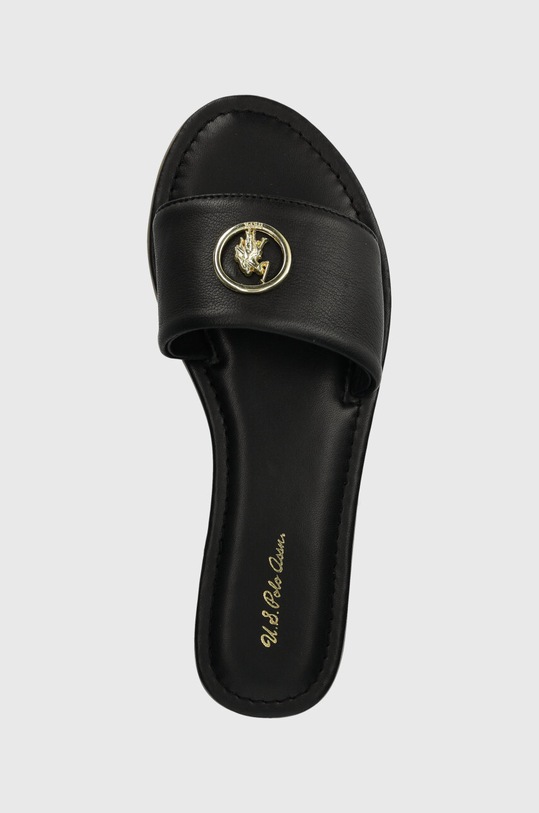 U.S. Polo Assn. klapki skórzane LINDA czarny LINDA004W.4L1
