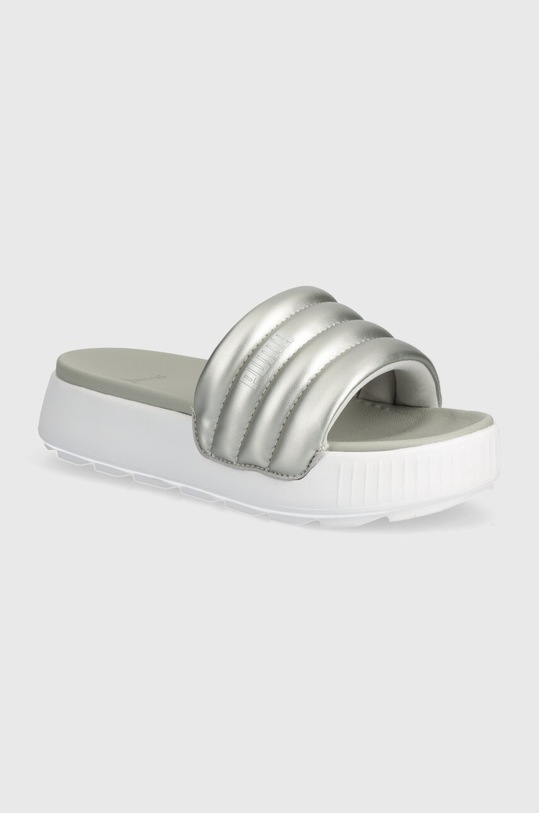 Puma papuci Karmen Slide Puffy platformă gri 395399