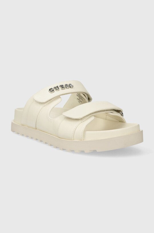 Guess papucs FABULON FLJFBU.ELE19.IVORY bézs SS24