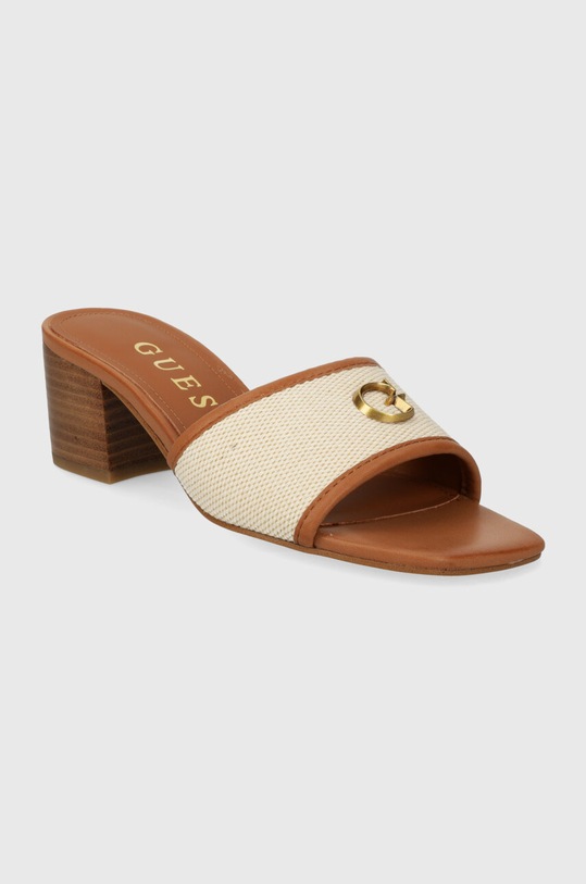 Παπούτσια Παντόφλες Guess ULLIYE ULLIYE FLJULL.FAB19.NATU μπεζ