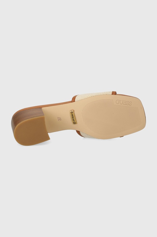 Παντόφλες Guess ULLIYE ULLIYE FLJULL.FAB19.NATU μπεζ