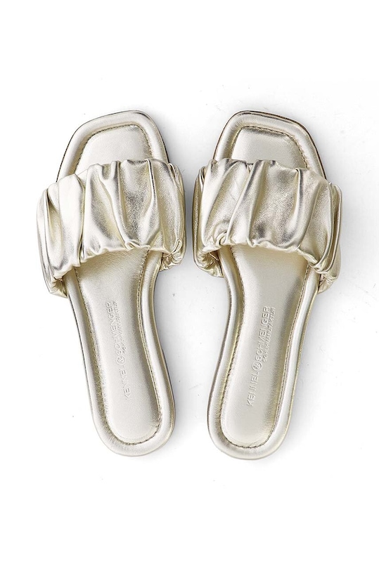 Kožne natikače Kennel & Schmenger Holly zlatna 31.93600.219