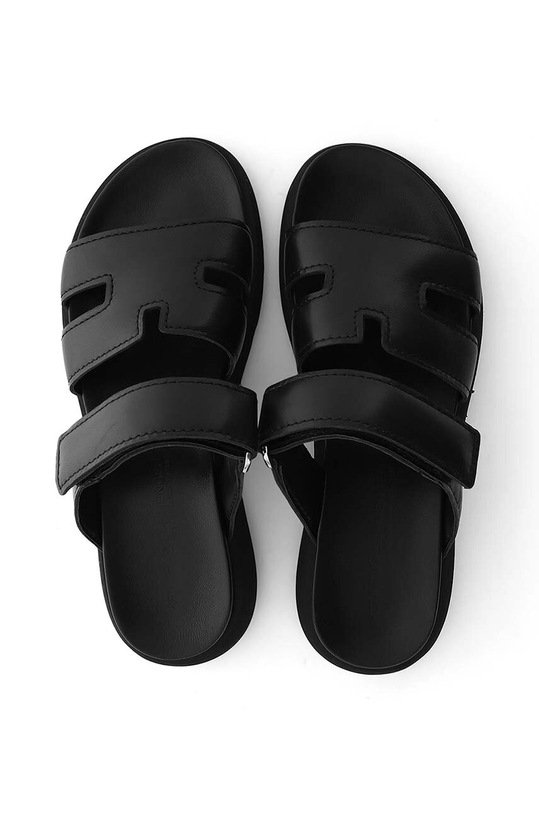 Kožené šľapky Kennel & Schmenger Skill S čierna 31.47200.610