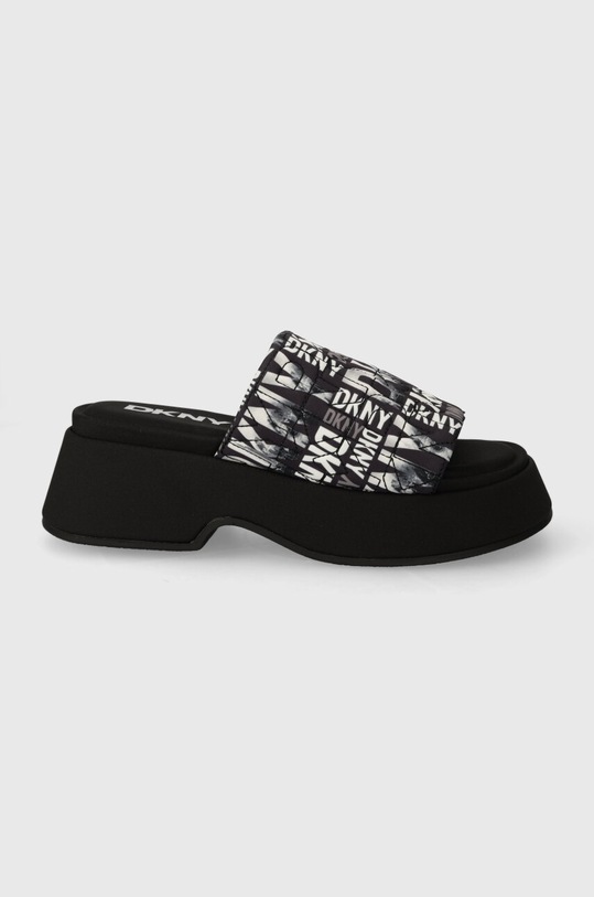 Dkny klapki IDRIS SKYLINE 5-8 cm czarny K1422030.1BM