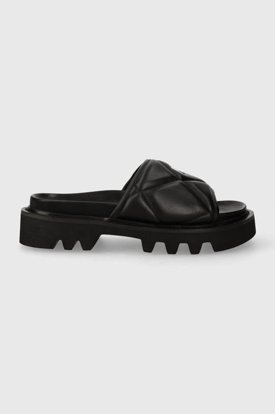 Dkny klapki skórzane ROLENE pozostałe czarny K1424563.BLK