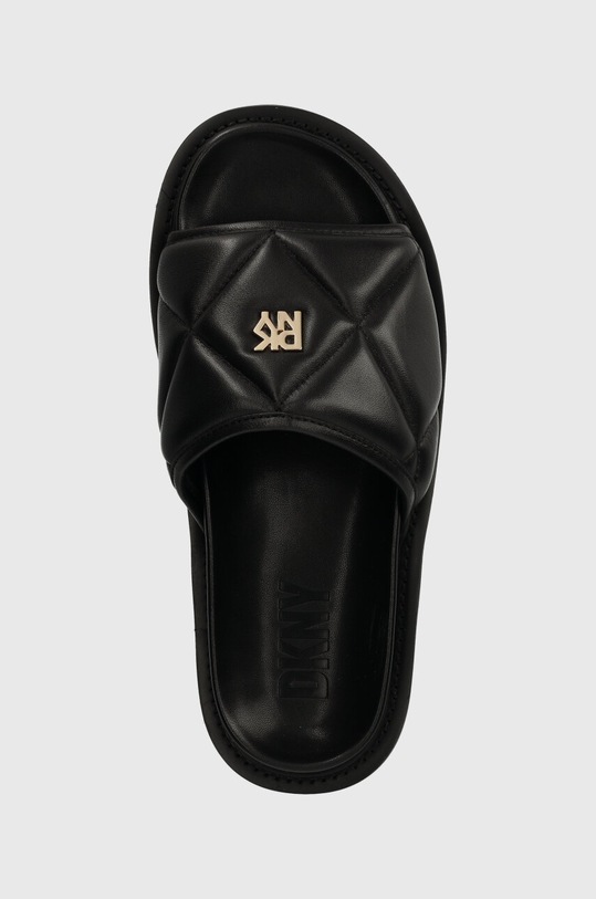 Dkny klapki skórzane ROLENE czarny K1424563.BLK