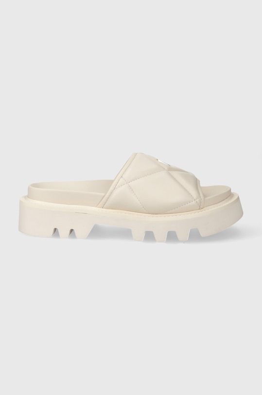 Kožené pantofle Dkny ROLENE K1424563.MIK béžová SS24