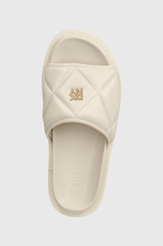 Kožené pantofle Dkny ROLENE K1424563.MIK béžová