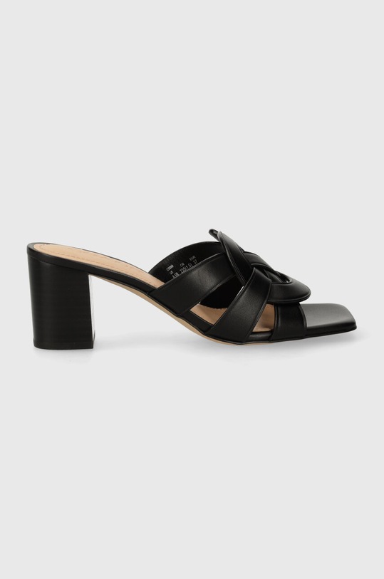 Coach klapki skórzane NIKKI CS080.BLK czarny SS24