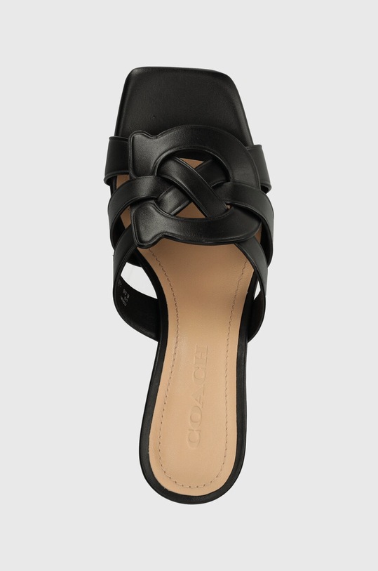 Coach klapki skórzane NIKKI czarny CS080.BLK