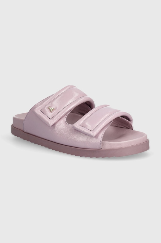 Patrizia Pepe bőr papucs nappa bőr lila 8X0001.L057.M480