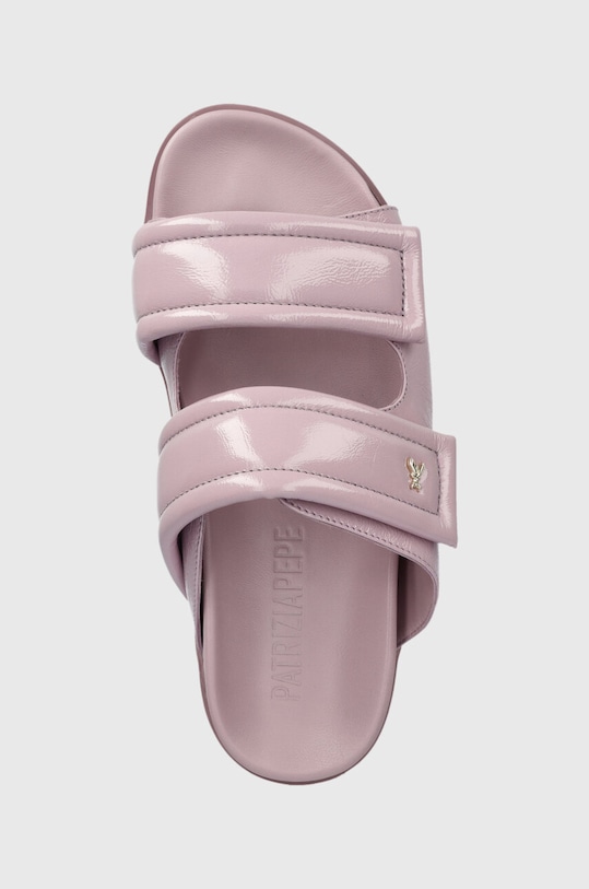 Patrizia Pepe bőr papucs lila 8X0001.L057.M480