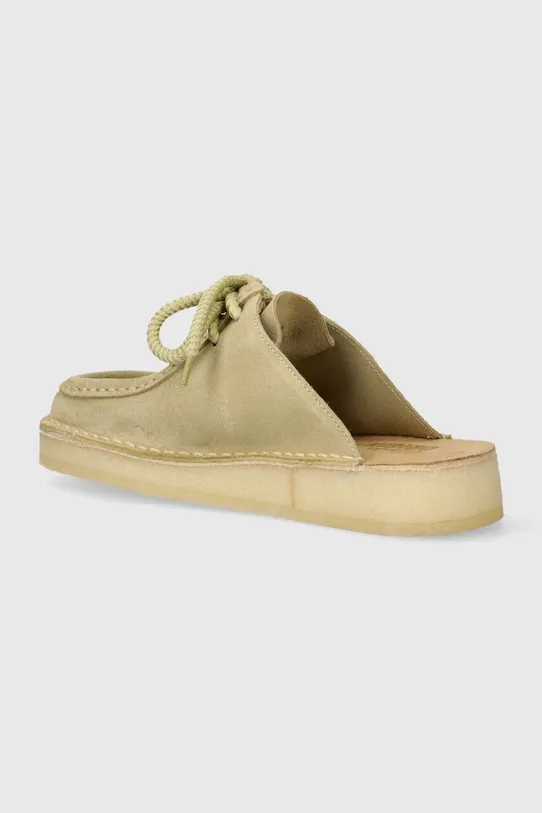 Shoes Clarks Originals suede sliders DSRT Nomad Mule 26176555 green