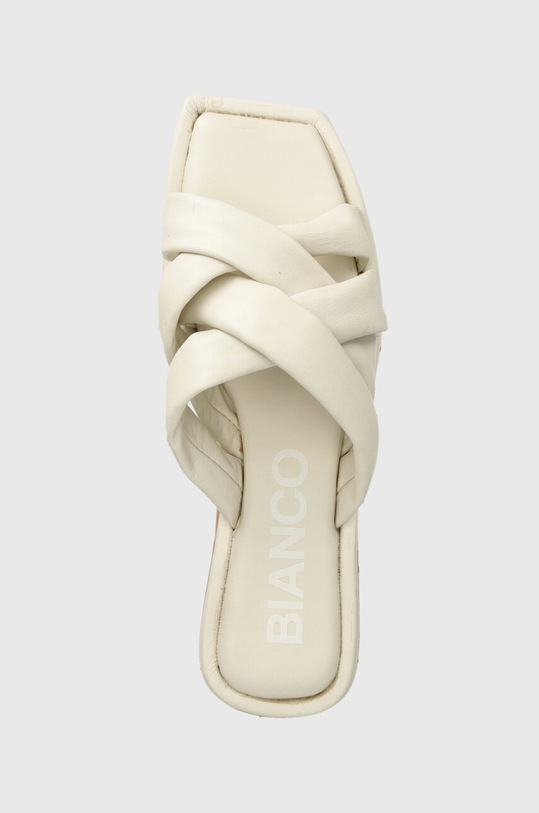 Bianco klapki skórzane BIALILLIE beżowy 11201074