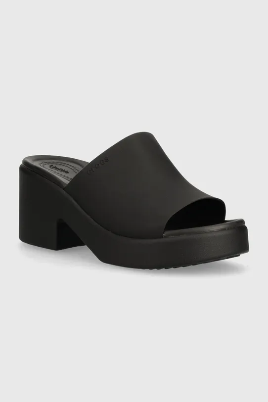 Crocs klapki Brooklyn Slide Heel słupek czarny 209408.060