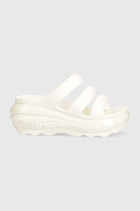 Crocs papuci Mega Crush Triple Strap 209842.0WV alb SS24