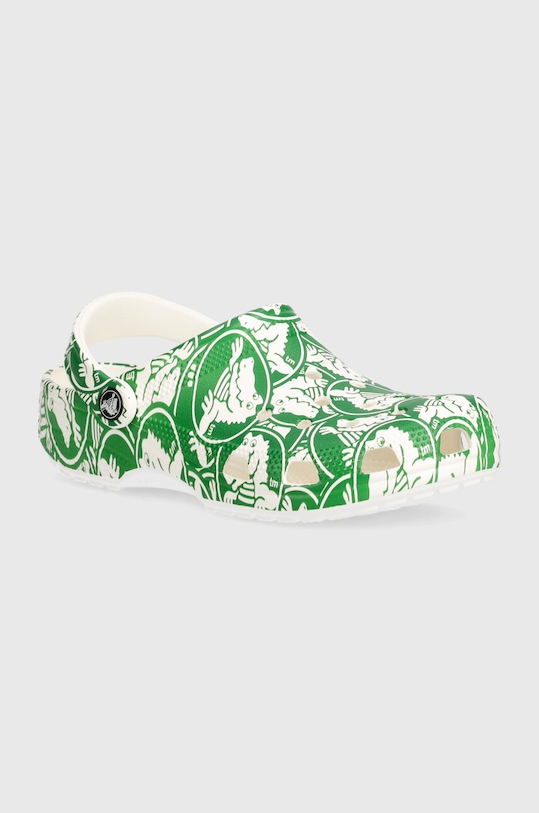 Crocs klapki Classic Duke Print Clog syntetyczny zielony 210003.3WH